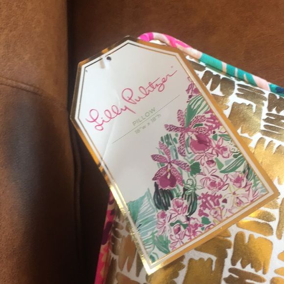 NWT Lilly Pulitzer square decorative pillow - Picture 4 of 9
